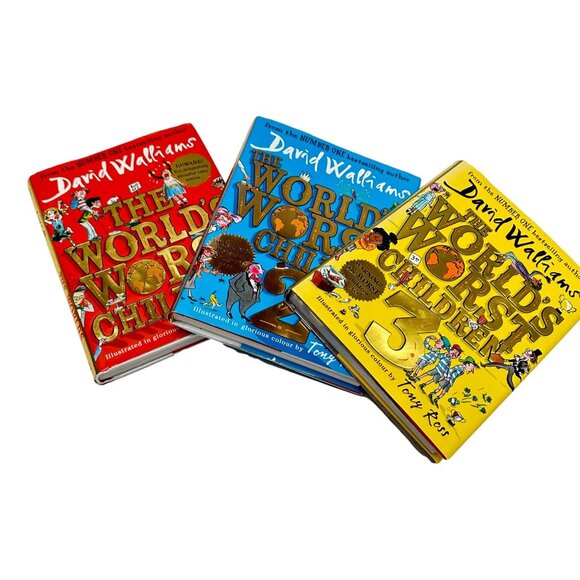 Worlds Worst Children David Walliams Books Lot 3 Vol 1 2 3 HC DJ - Picture 4 of 16